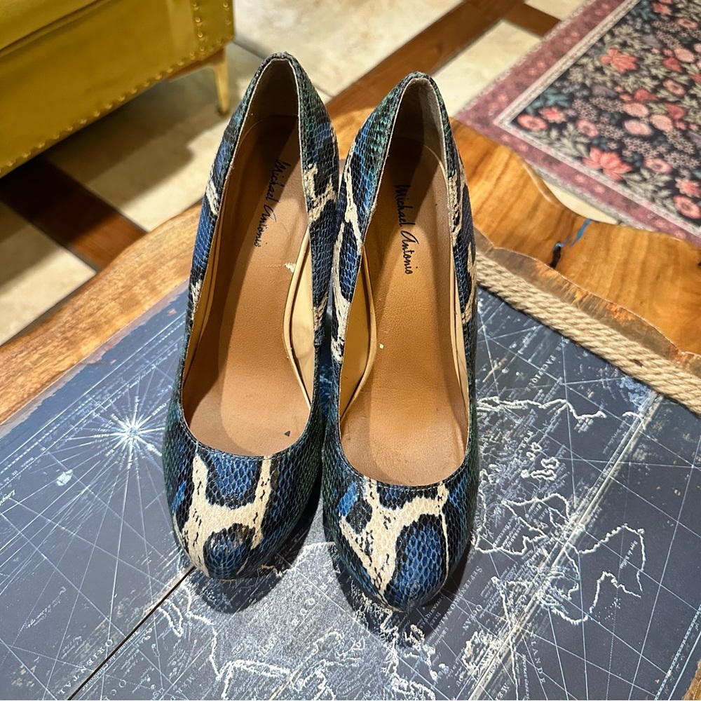 Michael Antonio Snakeskin Platform Heels – Size 8.5 - Picture 5 of 10